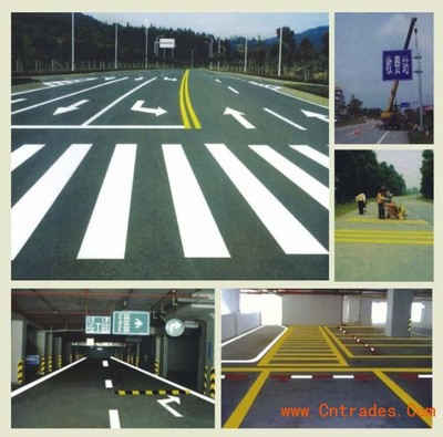 深圳停車場劃線_車位劃線_熱熔車位標線_停車場通道字劃線